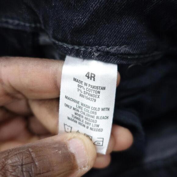 Aéropostale Jeans Women's 4R Gray Stretch Distressed Frayed Hem Cheeky Jegging - Picture 7 of 8